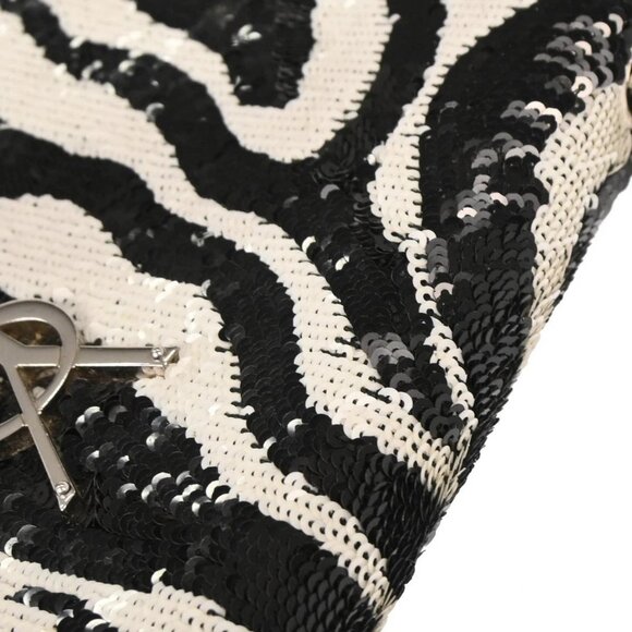 Saint Laurent Black Sequins Satin Kate Shoulder Bag GAB.513568.0318 126315 - Picture 4 of 10